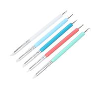 VALICLUD 5pièces Stylo Pinceau Pour Gel Ongles Outil Pointillage Nail Art Stylo Dessin Pour Manucure