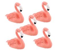 VALICLUD 5pièces Supports Entraînement Résine Pour Faux Ongles Sculptures De Flamants Roses Outils De Pratique Pour Nail Art Et Organisation De Salon