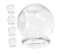 VALICLUD 5pièces Ventouses Verre Pour Massage Ventouses De Thérapie Chinoise Pour Soulagement Musculaire Kit De Pour Corps