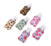 VALICLUD 6 Ensembles Bouteilles Rechargeables Porte Clés Flacons pour Lotion et Plus