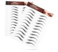 VALICLUD 6 feuilles Autocollants Sourcils Temporaires Étanches Tatouage Sourcils Prémoulés Faciles à Appliquer et Retirer pour Maquillage Quotidien