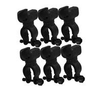 VALICLUD 6 Pièces Accessoires d'aide à la marche support à vélo de lampe de poche conduire des pièces de canne pour homme sangle de canne Plastique Black
