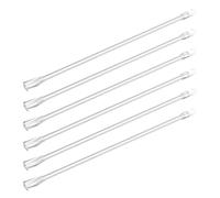 VALICLUD 6 Pièces Baguette de Store de Remplacement avec Crochet, 19 Pouces | PP Transparent, Ouverture Douce et Réglage Léger, pour Stores Verticaux à Maison Bricolage