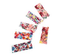 VALICLUD 6 Pièces Bandeau Élastique Garçon Fille avec Oreilles de Lapin et Motif Pastèque Accessoires de Tête Mixte pour Filles et Tout Petits