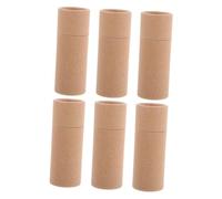 VALICLUD 6 Pièces Boîte d' de bouteille d'huile essentielle cartouche de thé tubes en papier restaurer tube de papier rond pour le bricolage cylindrique Boîtes vides Kaki