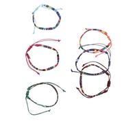 VALICLUD 6 Pièces Bracelet Bracelets Pour Femmes Bracelet Femme Style Tissé Mariage Bijoux Délicats Pour Femmes Bracelets En Pour Femmes Branché En Tissu