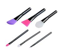 VALICLUD 6 pièces Brosse Silicone Visage Pinceaux Maquillage Masque Facial Boue Lotion Corps Adaptés Peaux Sensibles Haute Température