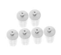 VALICLUD 6 pièces Butées de Volets Aluminium Blanc Amortisseurs Robustes pour Stores à Manivelle et Sangle Remplacement Pratique pour Arrêts de