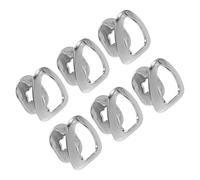 VALICLUD 6 Pièces Capuchons Dentaires Métalliques Argentés Lot D’accessoires Pour Soirée Hip-hop Déguisement Halloween Bijoux Et Décoration