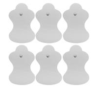 VALICLUD 6 Pièces Coussinets de Massage Électrodes Auto-adhésives en Tissu Non Tissé, Forme Simple, Adhérence, Accessoires Portables pour Électrostimulation Corporelle