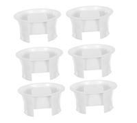 VALICLUD 6 Pièces Couvercles de Bouteille pour Carafe Verre Couvercles Anti-poussière et Résistants Aux Éclaboussures pour Pichet à Eau Jus et Réfrigérateur Joint Étanche Blanc