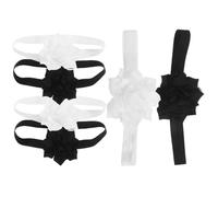 VALICLUD 6 Pièces Elastic Flower Hair Accessories Comfortable And Gentle Fit For For First Birthday Celebrations