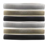 VALICLUD 6 Pièces Elastic Metal Shirt Sleeve Garters For Men Stretchy Anti-slip Armbands Adjustable Long Sleeve Fixers And Stylish Wrist Bracelets In Antique Bronze