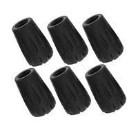 VALICLUD 6 pièces Embouts de Remplacement TPR pour Bâtons de Randonnée Kit de Antidérapants pour Canne et Bâtons de Trekking Protection Durable et Installation Facile