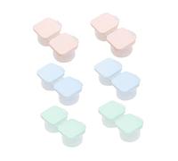 VALICLUD 6 Pièces Étui à Lentilles Boîte à Lentilles Porte-lentilles Simple Kit De Rangement Portable Pratique pour Maison Voyages