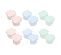 VALICLUD 6 Pièces Étui à Lentilles Boîte à Lentilles Simple Kit De Rangement Portable pour Voyages avec Couvercle Facile à Ouvrir