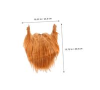 VALICLUD 6 Pièces Fausse Barbe Réaliste pour Costume Halloween et Cosplay Accessoires de Moustaches et Poils Faciaux pour Fête Mascarade Barbes et Marron Faciles à Poser et Enlever