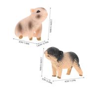 VALICLUD 6 Pièces Figurines Miniatures de Cochons Réalistes Jouets Éducatifs pour Garçon Fille Décorations Polyvalentes pour Maison et Jardin Modèles Solides et Détaillés pour Jeux et