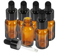 VALICLUD 6 pièces Flacon Verre pour Huiles Essentielles avec Pipette de Bouteilles Graduation Flacons Pratiques pour Voyage et Échantillons