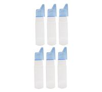 VALICLUD 6 pièces Flacons Vaporisateurs Portables Plastique Hdpe Blanc Spray Nasal Doux et Léger pour Voyage Camping Usage Quotidien