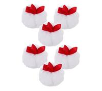 VALICLUD 6 Pièces Houppettes à Poudre et Flottantes Applicateurs Maquillage Multi-usage pour Visage et Corps Adaptées Aux et Pressées Confortables et Polyvalentes pour Usage Quotidien et