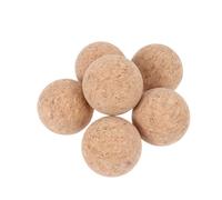 VALICLUD 6 pièces Lot de Balles de Remplacement Liège Naturel pour Babyfoot Silencieuses et Maniables pour Football de Table et Loisirs