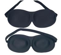 VALICLUD 6 Pièces Masque de Sommeil sans Nez Lot de Cache Yeux Stéréoscopique Confortable Noir Bleu Rosé Cyan pour Voyage et Détente à Domicile