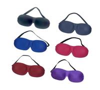 VALICLUD 6 pièces Masque Sommeil sans Nez Occultant et Confortable Lot de Multicolores pour Voyage Détente et Nuits Paisibles