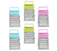 VALICLUD 6 pièces Mini Râpe Inox à Faces pour Légumes et Fromage avec Manche Trancheuse Multifonction pour Cuisine Quotidienne