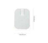 VALICLUD 6 Pièces Patches Autocollants Gel Conducteur Silicone Pour Soulagement Musculaire Compatibles Électrostimulateurs Ems Électrodes Carrées Pour Dos Et Genoux Usage Domestique