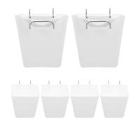 VALICLUD 6 Pièces Pegboard Cups With Hooks Wall Organizer Storage Bins For Workshop Small Hole Board Containers For Garage Workbench Organization