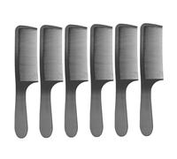 VALICLUD 6 Pièces Peigne De Coiffure Pour Barbier Lot De Démêlage Et Coiffage Des Cheveux Sans Abîmer Le Cuir Chevelu Facile à Laver Et Sécher (noir)