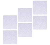 VALICLUD 6 Pièces Tableau Mémo en Polyester à Motif V, Panneau Mural | Absorption Sonore, Fixation Facile des Photos et Dessins, Usage en Maternelle et Murs Souvenirs Familiaux
