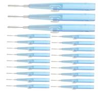 VALICLUD 60 Pièces Tooth Flossing Cleaner With Soft Interdental Brush Head Push-pull Design For Deep Cleaning Teeth And Braces Oral Care Tool