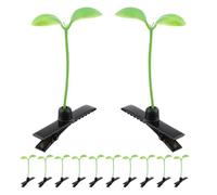 VALICLUD 60 Pinces à Cheveux Mignonnes Forme Pousses Vertes Accessoires pour Cheveux de Fille Clips Décoratifs pour Garçon et Filles Lot 60 Pièces pour Festivals et Fêtes