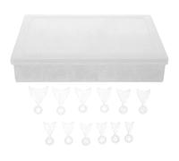VALICLUD 600 Capsules D’ongles Semi-couvrantes en Acrylique Transparentes Forme Amande, Taille Courte, Extension D’ongles Soi-même pour Manucure Professionnelle et Usage Personnel,