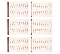VALICLUD 6feuilles Sourcils Autocollants Repositionnables et Imperméables Stickers Adhésifs pour Sourcils Simulés Application Facile pour Maquillage Féminin