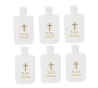 VALICLUD 6Pièces Bouteilles Eau Bénite pour Pâques Récipients Sécurisés Design Unique pour Baptême Décorations Religieuses Chrétiennes