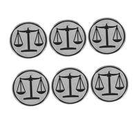 VALICLUD 6pièces Broche Balance Métal pour Costume Broche Symbole de Justice pour Avocat Accessoire de Revers