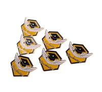VALICLUD 6pièces Broche De Casquette De Remise De Diplôme Badges Pour Diplômés Accessoires Pour Cérémonies Épingle De Revers De Casquette Fournitures De Remise De Diplôme