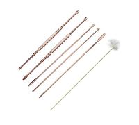 VALICLUD 6pièces Kit De Nettoyage De Cérumen Cuillères Auriculaires Acier Inoxydable Outils De Nettoyage Pour Oreilles Rotatives