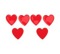 VALICLUD 6pièces Lot de Broches Cœur Rouge Alliage Léger Accessoire Mariage Saint-valentin Anniversaire Décoration Vestimentaire