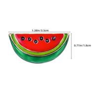 VALICLUD 6pièces Lot De Broches Pastèque Émaillées Forme De Tranche De Pastèque Pour Vêtements Cardigans Et Châles