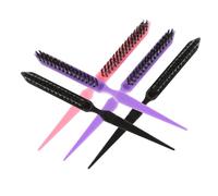 VALICLUD 6pièces Peigne Plat Pliable à Double Usage pour Cheveux Bouclés et Lisses Portable et Pratique pour Voyages et Retouches Rapides