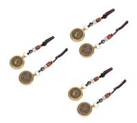 VALICLUD 6pièces Pendentif Chinois Vintage Ornements Rotatifs Avec Motif Zodiacal Lapin Accessoire De Et Porte-clé Pour Et Femmes