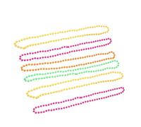 VALICLUD 6Pièces Perles pour Soirée à Thème et Accessoires de Fête Colorés pour Déguisements et Célébrations Festives