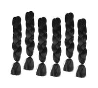 VALICLUD 6pièces Perruque Tresse Africaine Fibre Haute Température Fausse Tresse Pour Filles Extensions De Cheveux Tressés