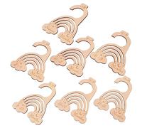 VALICLUD 7 pièces Séparateurs de Penderie Garçon Fille Organiseur Vêtements Garçon Fille Pratique et Diviseurs pour Armoire Accessoires Rangement Nursery Design Arc Ciel
