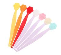 VALICLUD 7 Pièces Silicone Face Cleaning Brush Cat Paw Shape Pore Scrubber Gentle Exfoliating Nose Massager For Blackhead Removal And DIY Mask Application