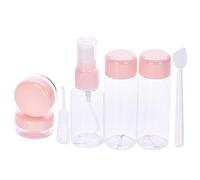 VALICLUD 7pièces Flacons De Voyage Rechargeables pour Crème Lotion Shampoing Liquide avec Bâtonnets Et Pailles pour Voyages Camping Maison